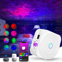 Smart Galaxy Projector: Colorful Starry Sky White Square