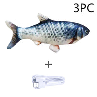 Lusy Store Electric Jumping Fish Toy for Cats &ndash; No Catnip Cat Toys