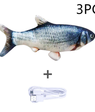 Lusy Store Electric Jumping Fish Toy for Cats – No Catnip Cat Toys