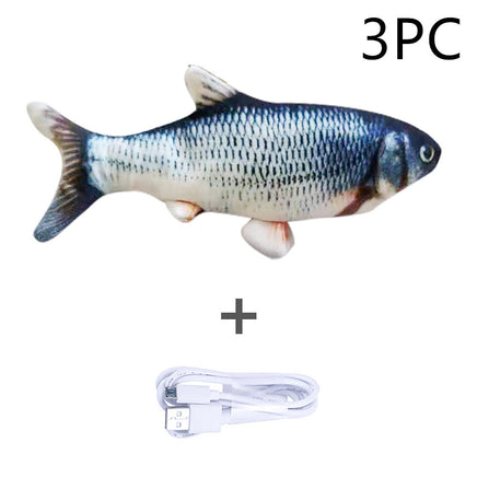 Lusy Store Electric Jumping Fish Toy for Cats &ndash; No Catnip Cat Toys