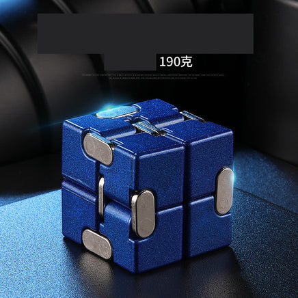 Infinity Cube Educational Toy for Stress Relief Zinc alloy blue