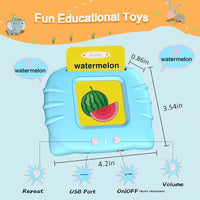 Lusy Store Smart English Learning Card for Kids - Interactive Early Education Tool with 224 Audiobooks Educational Toys