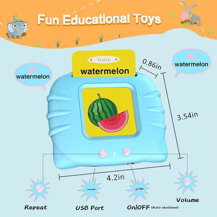 Lusy Store Smart English Learning Card for Kids - Interactive Early Education Tool with 224 Audiobooks Educational Toys