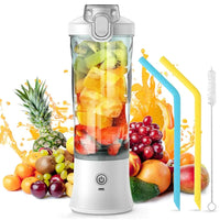 Electric Juicer Fruit Mixers White Blue 600ML