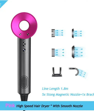 Electric Hair Dryer High Speed Blow - Lusy Store LLC 