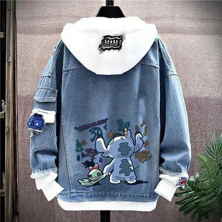 Angel Cartoon Couple Jacket - Men's and Women's Fashion Hoodie Cardigan A