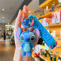 Anime Characters Keychain Set - Mickey Mouse, Minnie, Lilo & Stitch - for Kids, Car Pendant - Lusy Store LLC
