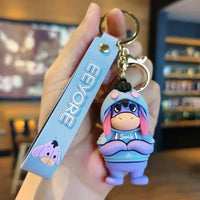 Anime Characters Keychain Set - Mickey Mouse, Minnie, Lilo & Stitch - for Kids, Car Pendant - Lusy Store LLC