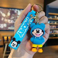 Anime Characters Keychain Set - Mickey Mouse, Minnie, Lilo & Stitch - for Kids, Car Pendant - Lusy Store LLC