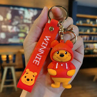 Anime Characters Keychain Set - Mickey Mouse, Minnie, Lilo & Stitch - for Kids, Car Pendant - Lusy Store LLC