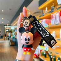 Anime Characters Keychain Set - Mickey Mouse, Minnie, Lilo & Stitch - for Kids, Car Pendant - Lusy Store LLC