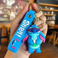 Anime Characters Keychain Set - Mickey Mouse, Minnie, Lilo & Stitch - for Kids, Car Pendant - Lusy Store LLC