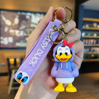 Anime Characters Keychain Set - Mickey Mouse, Minnie, Lilo & Stitch - for Kids, Car Pendant - Lusy Store LLC