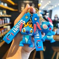 Anime Characters Keychain Set - Mickey Mouse, Minnie, Lilo & Stitch - for Kids, Car Pendant - Lusy Store LLC