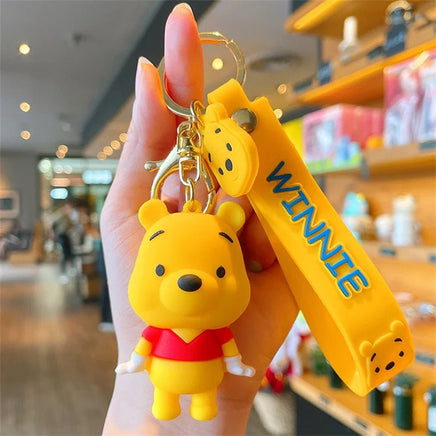 Anime Characters Keychain Set - Mickey Mouse, Minnie, Lilo & Stitch - for Kids, Car Pendant - Lusy Store LLC