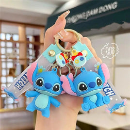 Anime Characters Keychain Set - Mickey Mouse, Minnie, Lilo & Stitch - for Kids, Car Pendant - Lusy Store LLC