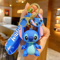 Anime Characters Keychain Set - Mickey Mouse, Minnie, Lilo & Stitch - for Kids, Car Pendant - Lusy Store LLC