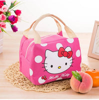 Anime Disney Lunch Box Bag - Cute Cartoon Stitch and Hello Kitty Design Perfect Gift for Children