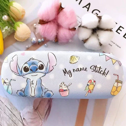 Anime Stitch Glasses Case - Hard Shell Glasses Holder with Soft Velvet Lining - Perfect for Students 1