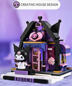Assembled Toy Building Blocks Hello Kitty Kuromi Cinnamoroll My Melody Model Children Gifts - Lusy Store LLC