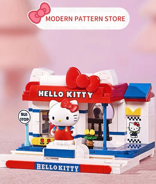 Assembled Toy Building Blocks Hello Kitty Kuromi Cinnamoroll My Melody Model Children Gifts - Lusy Store LLC