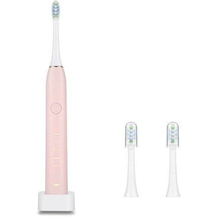 Electric Toothbrush IPX7 Replacement Heads Set Pink 22x2.4x2.4cm