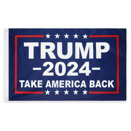 Lusy Store LLC Trump 2024 American Flag Anti-Ultraviolet Fading Flag