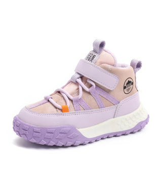 Baby boy shoes - Plush cashmere warm lined casual shoes - Lusy Store LLC