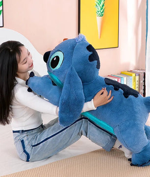 Blue Stitch Plush Long Pillow Toy - Perfect for Girls' Sleepovers and Birthday Gifts - Lusy Store LLC