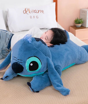 Blue Stitch Plush Long Pillow Toy - Perfect for Girls' Sleepovers and Birthday Gifts - Lusy Store LLC