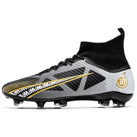 Boys baseball cleats - Boys men child soccer cleats - Unisex soccer boots for children Black