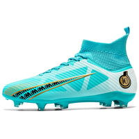 Boys baseball cleats - Boys men child soccer cleats - Unisex soccer boots for children Blue