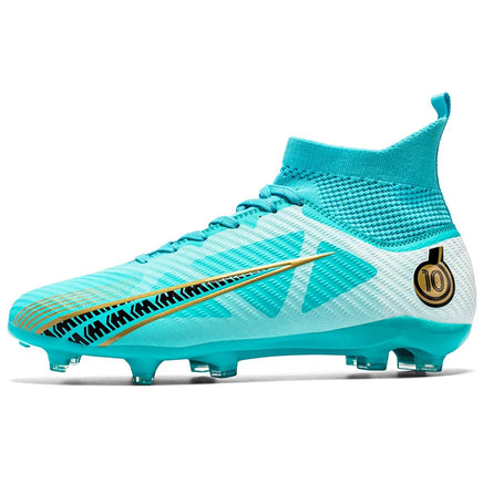 Boys baseball cleats - Boys men child soccer cleats - Unisex soccer boots for children Blue
