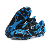 Boys baseball cleats - Football boots professional - Outdoor soocer training sport shoes Blue
