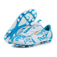 Boys baseball cleats - Football boots professional - Outdoor soocer training sport shoes White