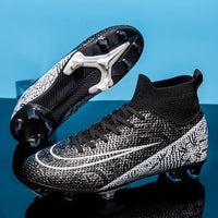 Boys baseball cleats - High quality professional football shoes - Outdoor training sport Black