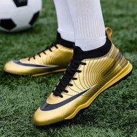 Boys baseball cleats - Kids boys football shoes professional - Golden shoes cleats sport sneakers