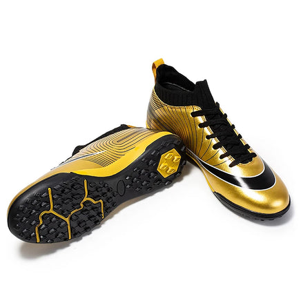 Boys baseball cleats - Kids boys football shoes professional - Golden shoes cleats sport sneakers - Lusy Store LLC