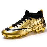 Boys baseball cleats - Kids boys football shoes professional - Golden shoes cleats sport sneakers - Lusy Store LLC