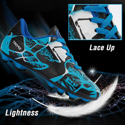 Boys baseball cleats - Kids long spikes football - Outdoor grass cleats - Lusy Store LLC