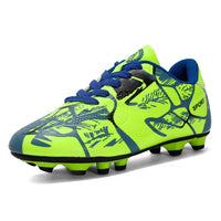 Boys baseball cleats - Kids long spikes football - Outdoor grass cleats Green