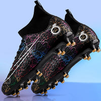 Boys baseball cleats - Professional cleats training sport - Footwear boys anti-slip outdoor Black