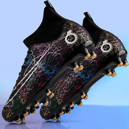 Boys baseball cleats - Professional cleats training sport - Footwear boys anti-slip outdoor Black