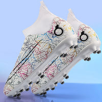 Boys baseball cleats - Professional cleats training sport - Footwear boys anti-slip outdoor White