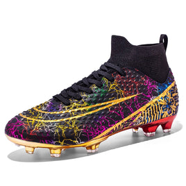 Boys baseball cleats - Professional cleats training sport - Footwear boys football anti-slip outdoor Black 1