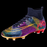 Boys baseball cleats - Professional cleats training sport - Footwear boys football anti-slip outdoor Black 2