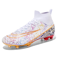Boys baseball cleats - Professional cleats training sport - Footwear boys football anti-slip outdoor White 1