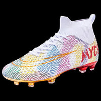 Boys baseball cleats - Professional cleats training sport - Footwear boys football anti-slip outdoor White 2