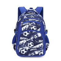 Boys' Football Elementary School Backpack Multi Football Blue