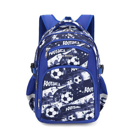 Boys' Football Elementary School Backpack Multi Football Blue